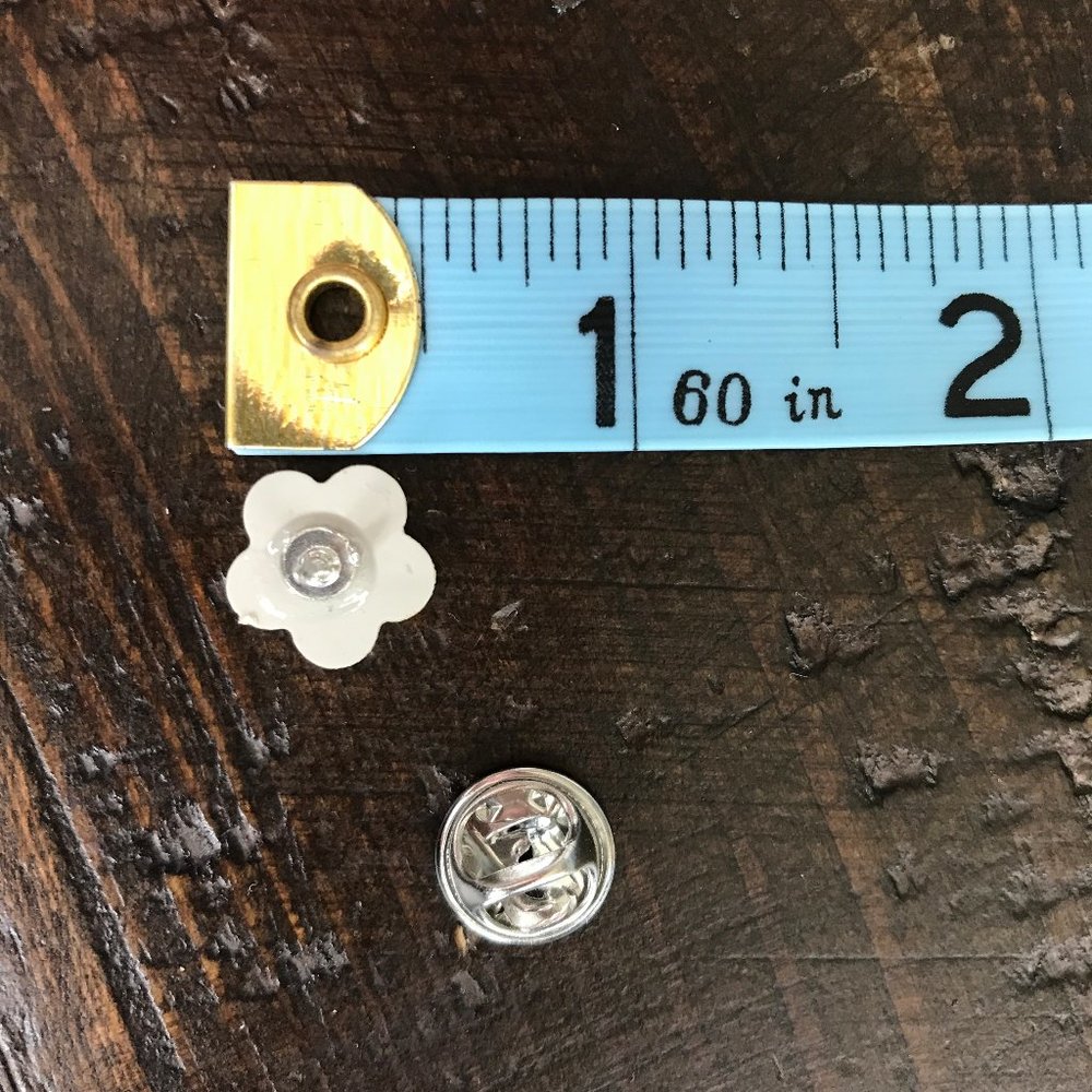 Little Button Smiley Face Enamel Pin Set - Picture 4 of 10